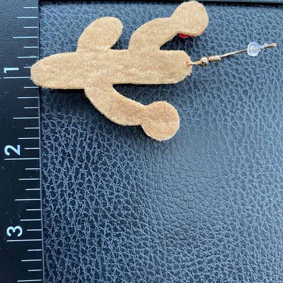 Gorgeous Blooming Saguaro Cactus Seed Beaded Earrings felt backed new - Picture 6 of 10